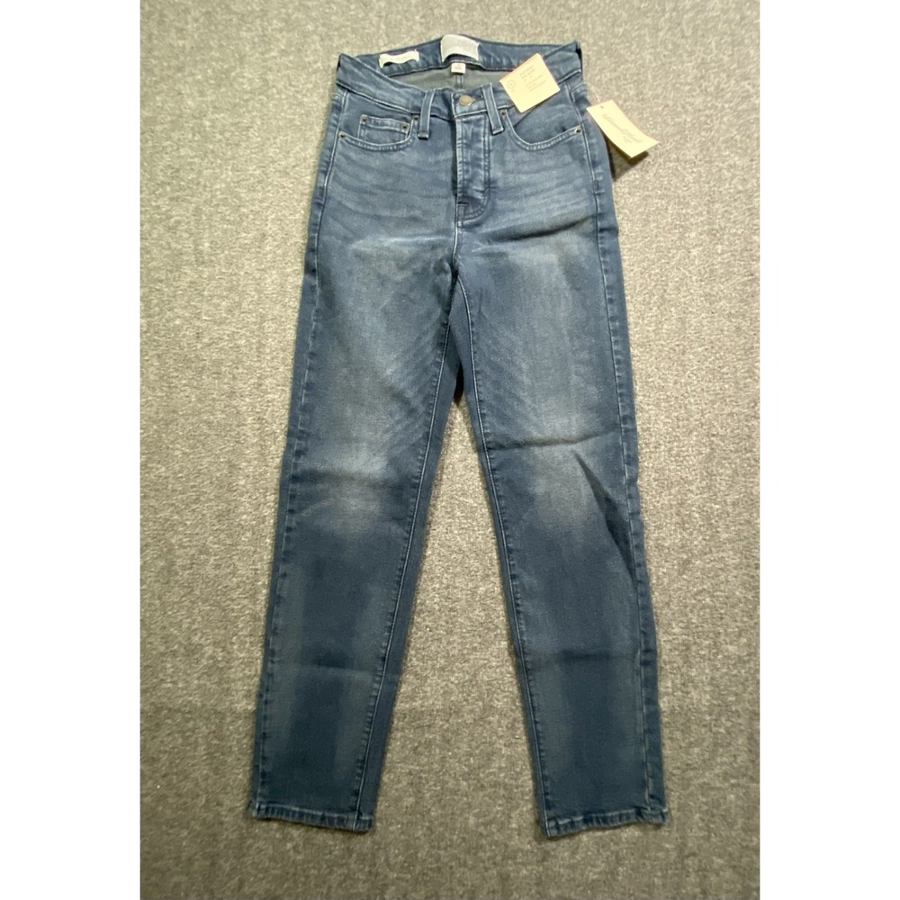 Universal Thread 80s Slim Jeans Women Blue Mid Rise Preppy Size 0